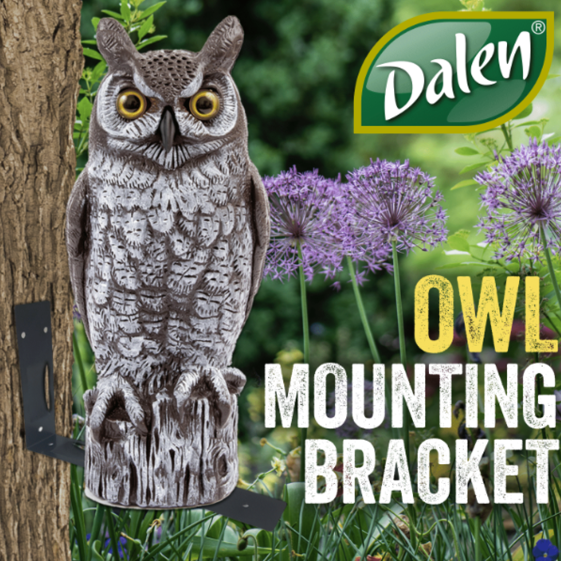 3-Pack Owl Mounting Brackets for Securing &amp; Repositioning Fake Scare Owls