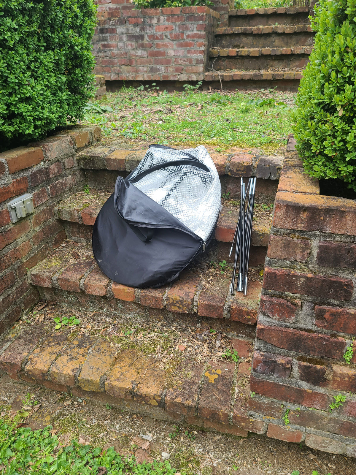 greenhouse tent with poles and bag included