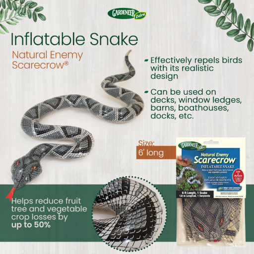 Natural Enemy Scarecrow® Inflatable Diamondback Snake