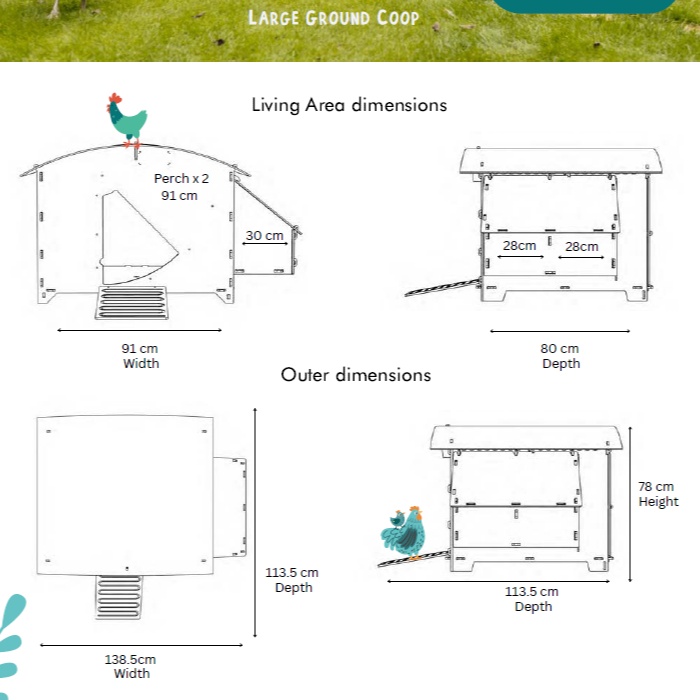 Nestera Chicken Coop House (approx. 2-week Leadtime)