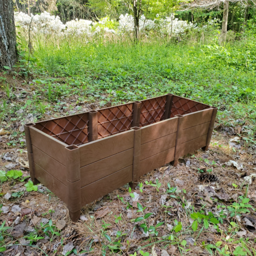 Square Foot Planter - Raised Bed Container Garden Kit - Faux Wood