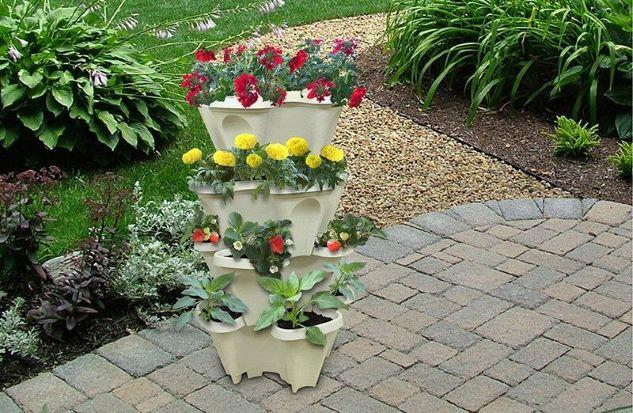 Stackable Garden - Indoor &amp; Outdoor Vertical Planter